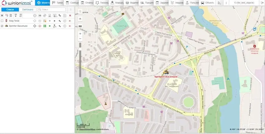 Професійний GPS сервер Wialon Local інтерфейс моніторингу