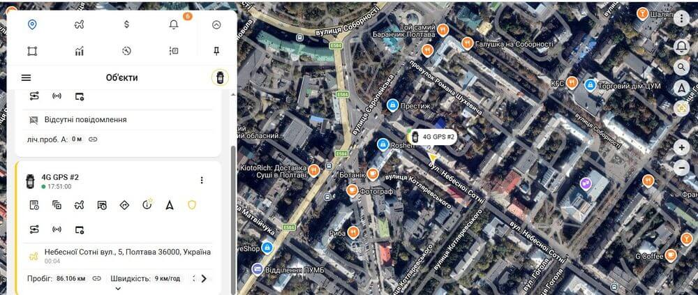 Онлайн-контроль маршруту авто через GPS трекер Ibag