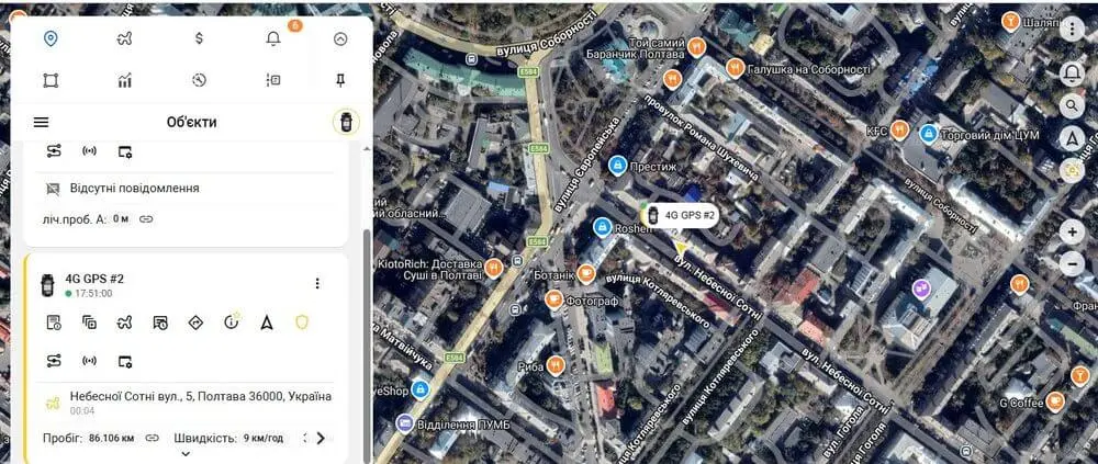 Онлайн-контроль маршруту авто через GPS трекер Ibag