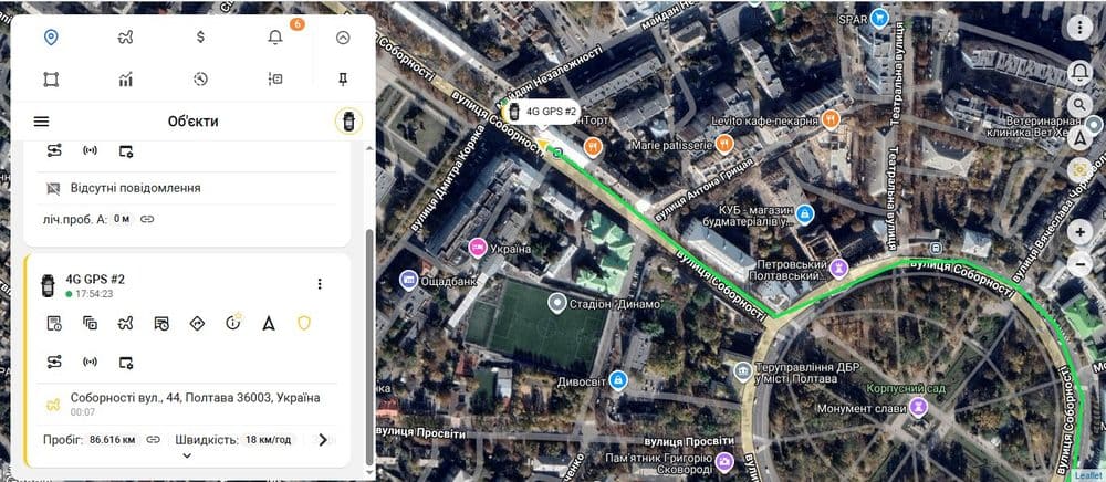 Відстежити авто онлайн через GPS трекер - платформа myibag